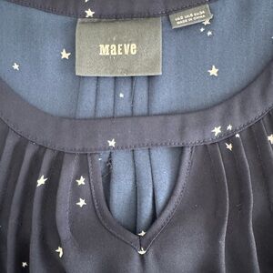 Maeve Midnight Blue Starry Blouse